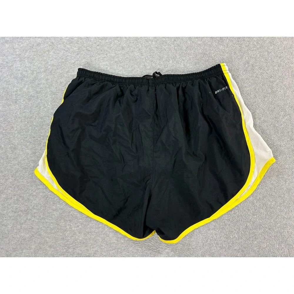Oregon Ducks Nike Dri Fit Lined Running Shorts (Women's Large) Black - 3
